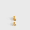 Bezel diamond earring 18kt gold