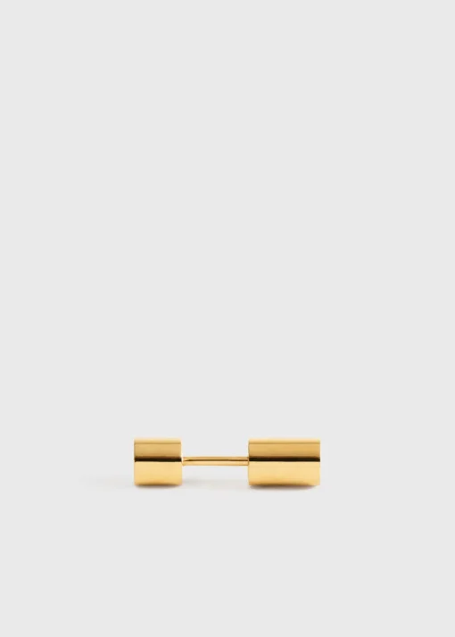 Bezel diamond earring 18kt gold