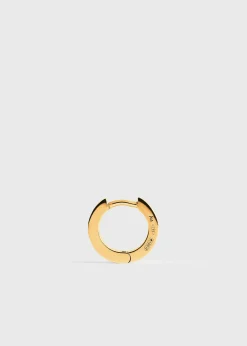 Bezel diamond hoops 18kt gold