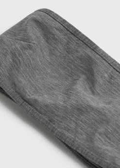 Binding-edge bikini top grey melange