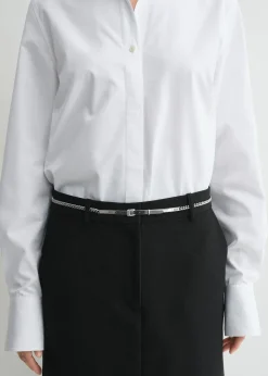 Chain belt silver