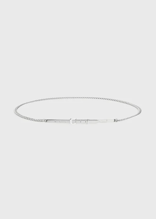 Chain belt silver