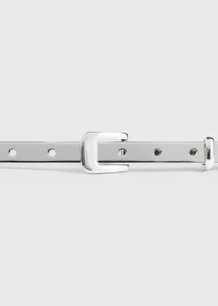 Chain belt silver