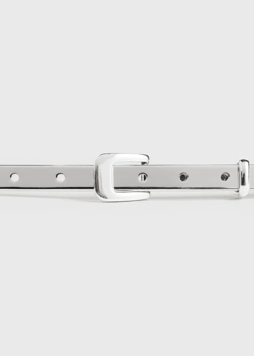 Chain belt silver