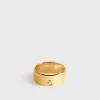Cigar diamond midi ring 18kt gold