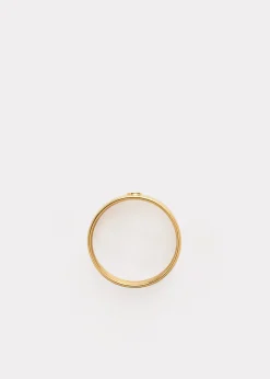 Cigar diamond midi ring 18kt gold