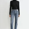 Classic cut denim vintage wash