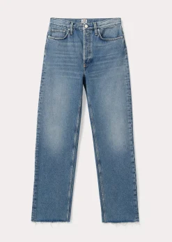 Classic cut denim vintage wash