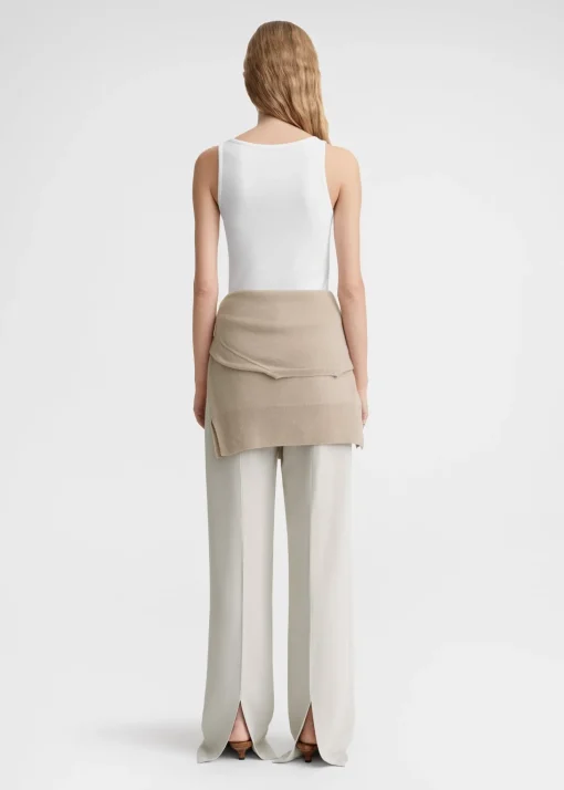 Classic rib tank white