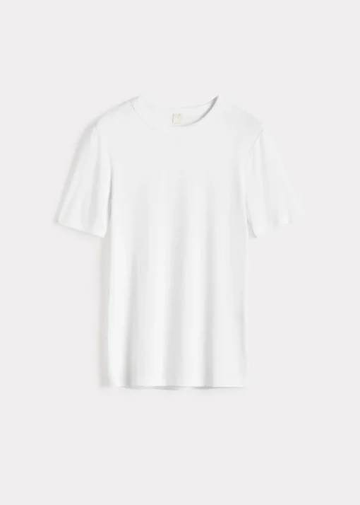 Classic rib tee white