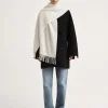 Classic wool scarf bone