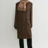 Classic wool scarf camel