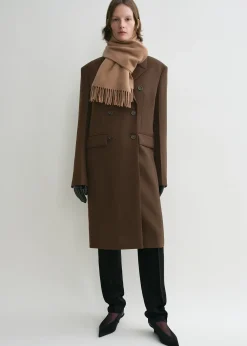 Classic wool scarf camel