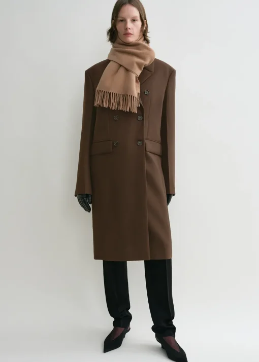 Classic wool scarf camel