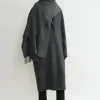 Classic wool scarf dark grey mélange