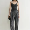 Compact knit tank grey melange