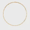 Crew-neck chain 18kt gold