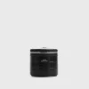 Croco-embossed jewelry box black