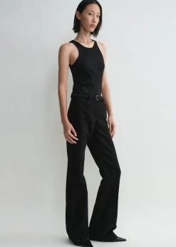 Curved rib tank black