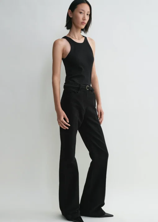 Curved rib tank black