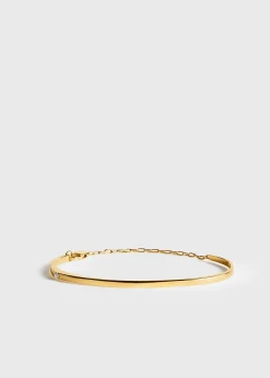Diamond chain bracelet 18kt gold