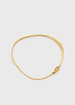 Diamond chain bracelet 18kt gold