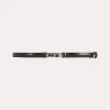 Double clasp leather belt dark brown croco