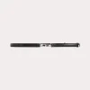 Double clasp leather belt black