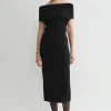 Double-knit dress black