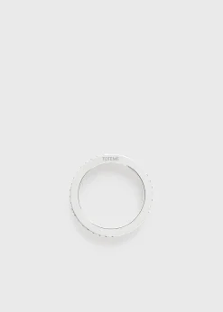 Eternity diamond midi ring 18kt white gold