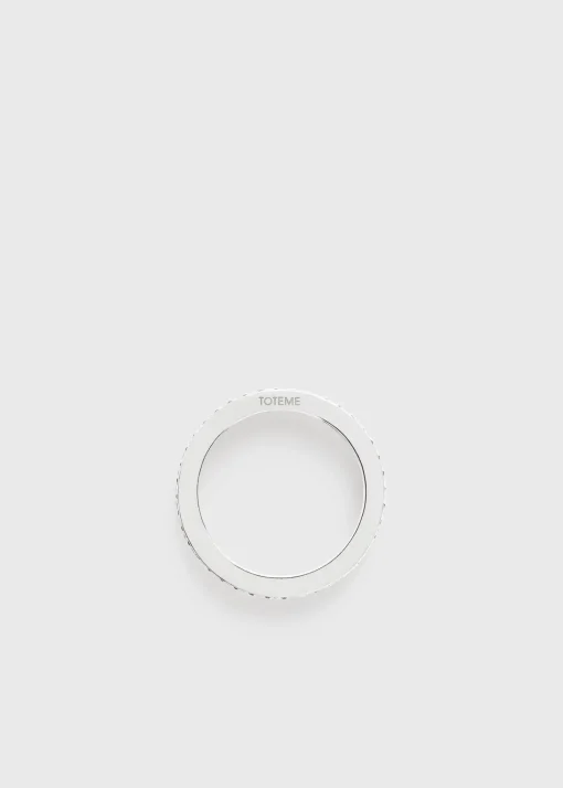 Eternity diamond midi ring 18kt white gold