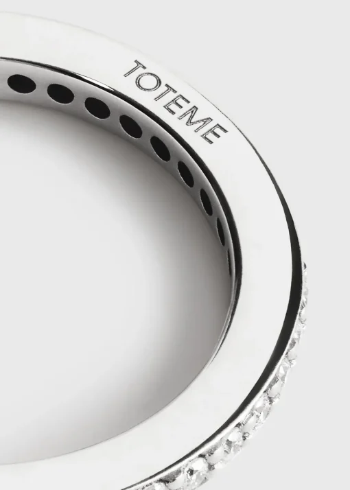 Eternity diamond midi ring 18kt white gold