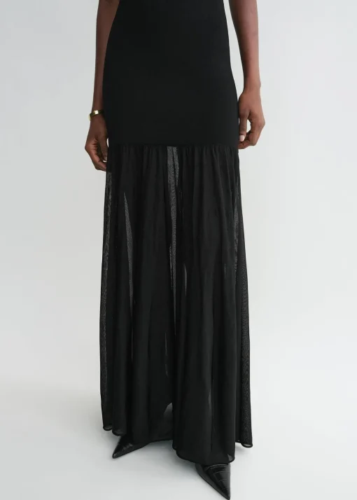 Evening tank dress black