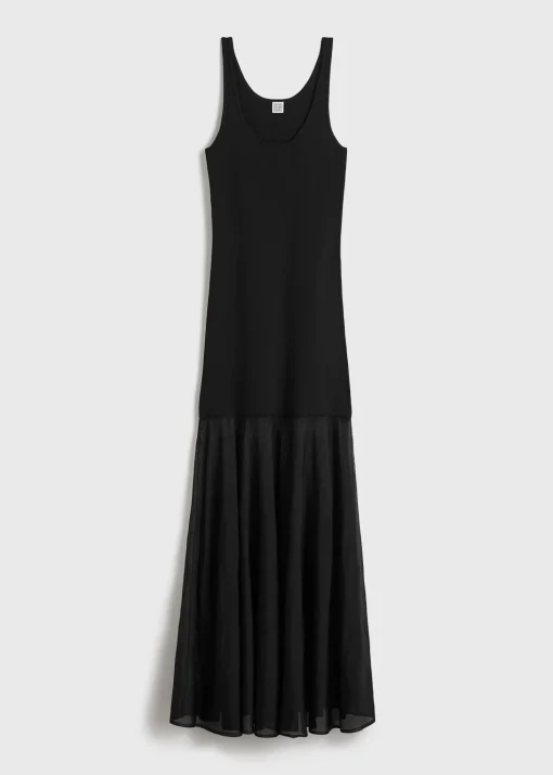 Evening tank dress black