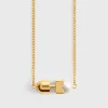 Faux pearl necklace white