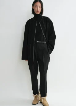 Felted wool jacket black