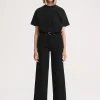 Flare fit denim black