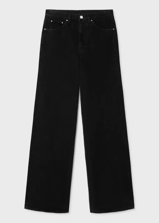 Flare fit denim black