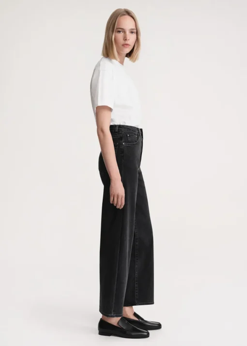 Flare fit denim grey