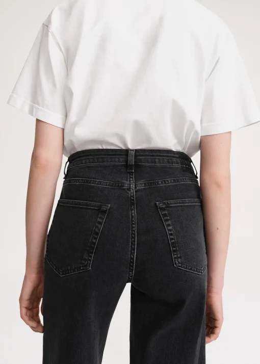 Flare fit denim grey