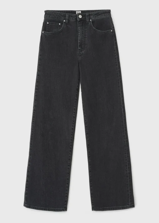 Flare fit denim grey