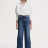 Flare fit denim washed blue