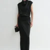 Fringe skirt black