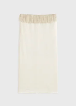 Fringe skirt macadamia