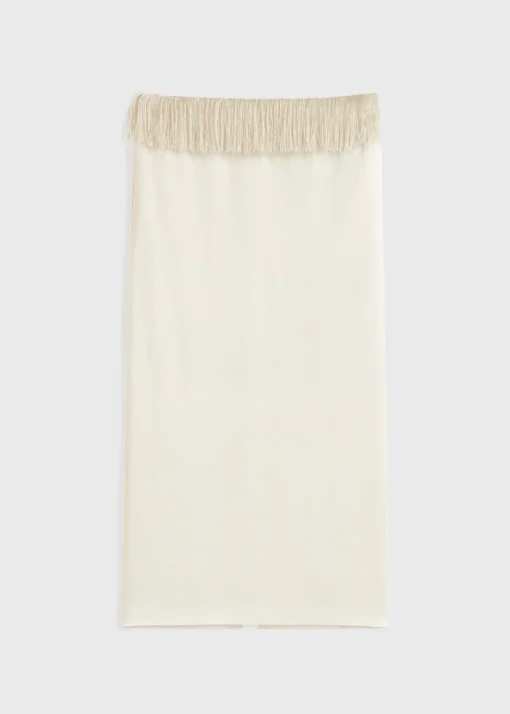 Fringe skirt macadamia