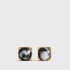Jasper studs black/off white