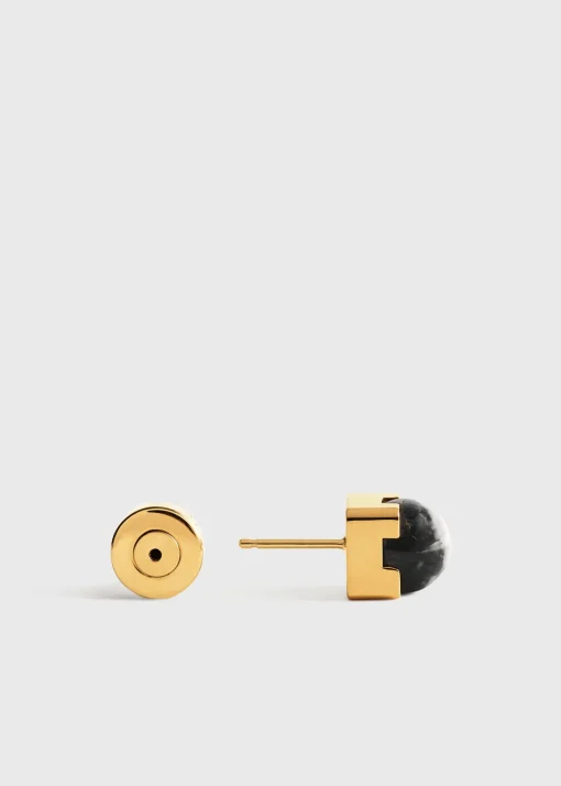 Jasper studs black/off white