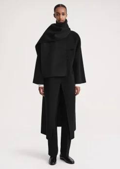 Long doublé scarf black