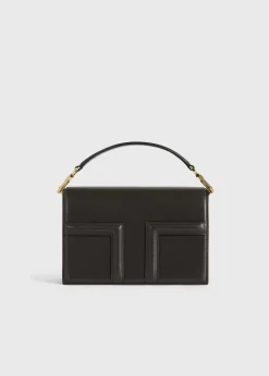 Mini T-Flap leather bag bark