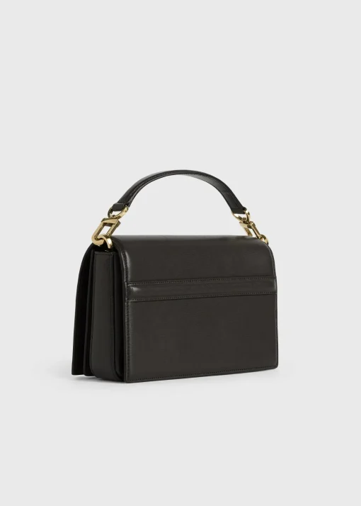 Mini T-Flap leather bag bark
